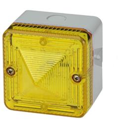 XenonStrobe L101X-B 24vDC [grey]3:YELLOW 5J 1/1,5/2Hz IP66 20-28vDC/AC w/o Lugs